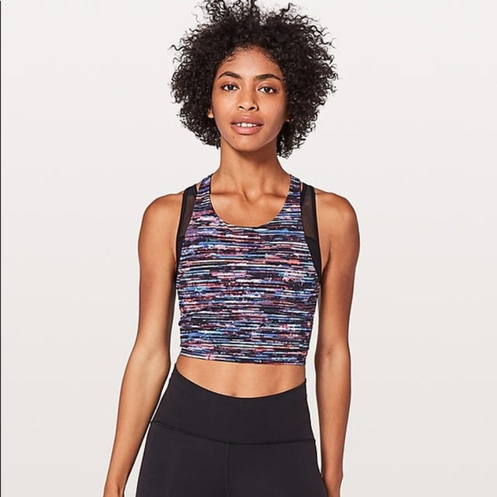 Lululemon Break Free Tank Top Size 2 Nulux Multi